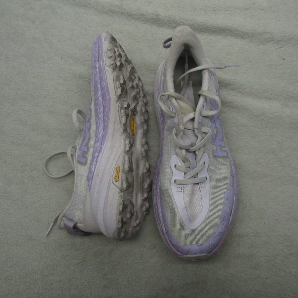 Hoka Womens‎ 9.5B Running Shoes White Speedgoat 6 Lightweight Cushioned Athletic